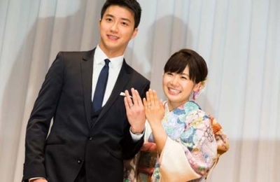 愛ちゃんと旦那・江宏傑の婚約指輪の画像