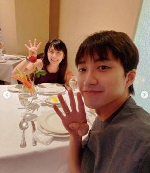 愛ちゃんと旦那・江宏傑の画像