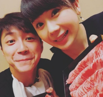 愛ちゃんと旦那江宏傑の画像
