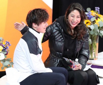樋口美穂子と宇野昌磨の画像